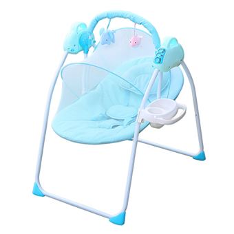 Berceaux Et Couffins Electrique Insma Capacite De Charge 18 Kg 52 X 70 X 85 Cm Pliable Bleu Avec Telecommande Balancelle Bebe Berceaux Couffins Achat Prix Fnac