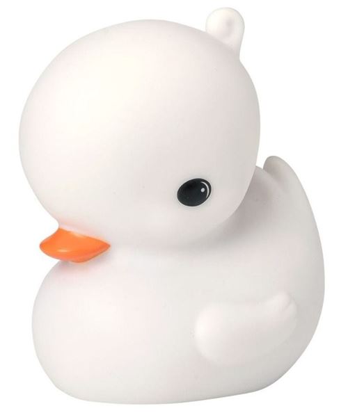 A Little Lovely Company veilleuse Duck junior 11,8 cm PVC blanc