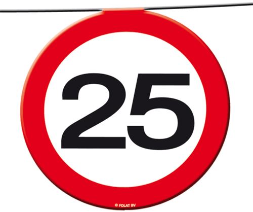 Folat pendule 25 ans papier 12 m rouge/blanc/noir