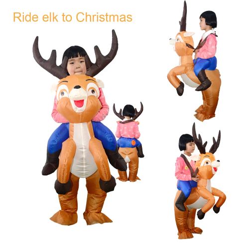 Parti Uniformes gonflable Carnaval Costumes drôles Cadeaux de Noël Elk Cosplay