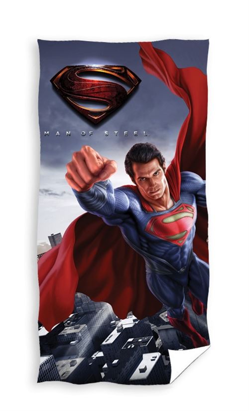 Marvel Serviette de bain Superman bleu 140 x 70 cm