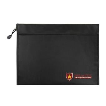 Sac à Documents Ignifugé A4 Résistant Au Feu Et à L'Eau - Protection Ultime Pour Ordinateur, Batterie Et Objets De Valeur (15×11×3 Inch)