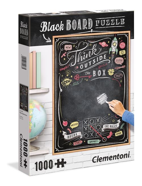 Puzzle 1000 pièces : think outside the box clementoni