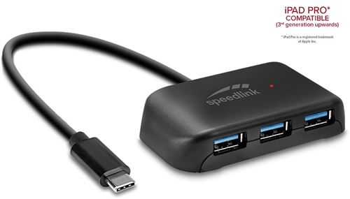 Hub USB Speedlink SNAPPY EVO TYPE-C vers USB 3.0