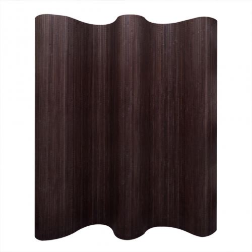 Paravent en bambou marron foncé