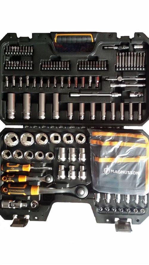 Coffret Cle A Cliquet 122 Pieces Magnusson Clique 1 2 Et 1 4 Cles Et Douilles Achat Prix Fnac