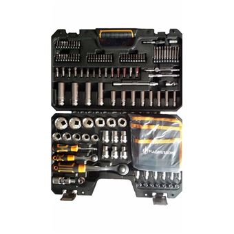 Coffret Cle A Cliquet 122 Pieces Magnusson Clique 1 2 Et 1 4