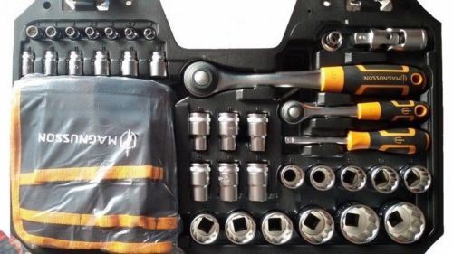 Coffret Cle A Cliquet 122 Pieces Magnusson Clique 1 2 Et 1 4