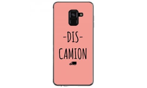 Coque souple pour Samsung Galaxy A8 2018 avec impression Motifs Dis Camion rose