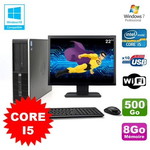 Acheter Pc hp elite 8100 sff core i5-650 3.2ghz 8go 500go graveur wifi w7 ecran 22 État correct - 279,00 € Pc hp elite 8100 sff core i5-650 3.2ghz 8go 500go graveur wifi w7 ecran 22 État correct - Hewlett-Packard reconditionné disponible sur Fnac