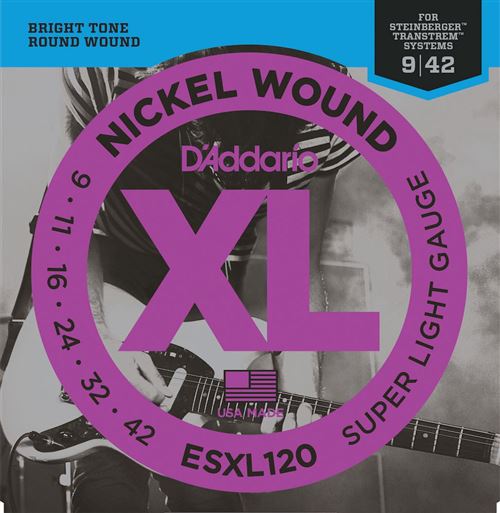 Daddario D'addario And Co Esxl120 Nickel Wound Super Light 9-42 Jeux De Cordes Électriques 009 - Image 1