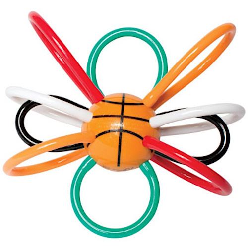 Manhattan Toy anneau de dentition Basketball junior 15 cm polyuréthane