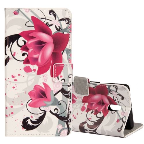 Nokia N6 Housse Etui Cuir PU Lotus ALS48986
