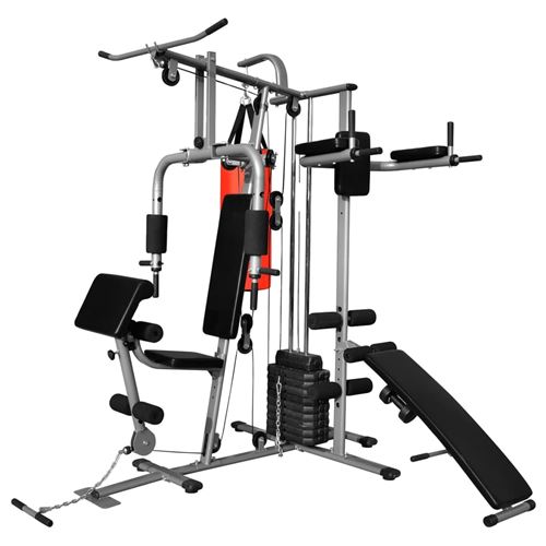 Fitnessapparaat multifunctioneel met 1 bokszak