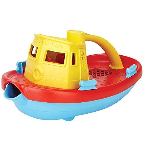Jouets verts Mon premier remorqueur - BPA, jouets de bain sans phtalates pour les enfants et les tout-petits. Jouets et jeux