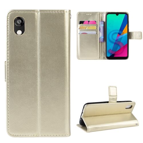 Etui en PU crazy horse or pour votre Huawei Y5 (2019)/Honor 8S