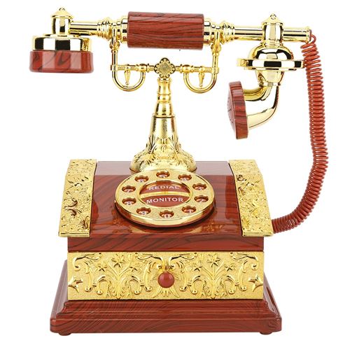 Boîte à musique Rétro composition téléphone boîte de rangement à bijoux