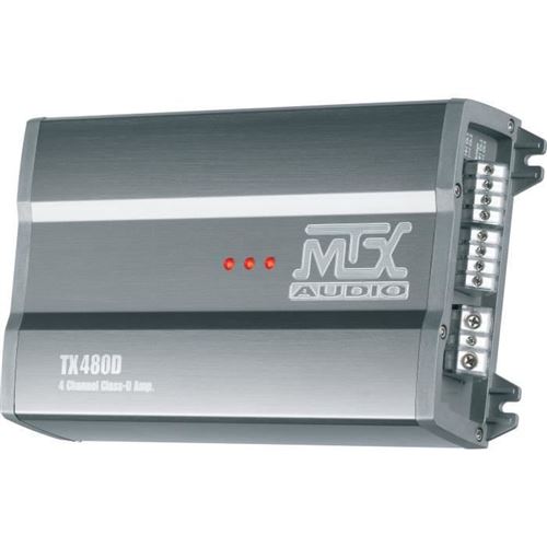 Mtx Audio Mtx Tx480D Amplificateur 12V 4 Canaux Classe-D 4X80W Rms En Aluminium