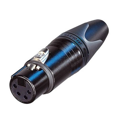 XLR femelle droit Neutrik NC4FXX-B Nombre de pôles: 4 noir 1 pc(s)
