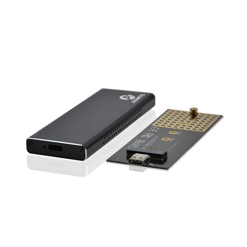 Adwits Adaptateur SSD PCIe Hautes Performances USB 3.1 UASP Type-C vers NVMe M.2, boîtier de Disque Dur Portable pour Samsung, Ki