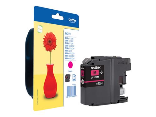 Cartouches Jet d'encre Brother Lc-121m Magenta Cartouche D'encre
