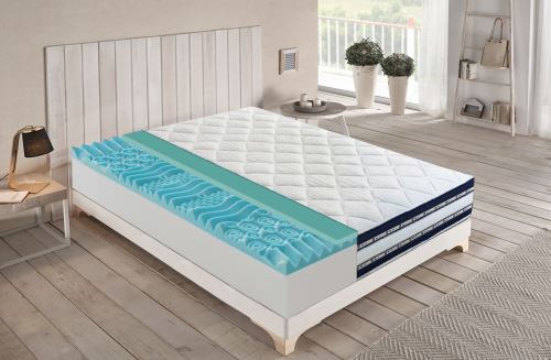 Matelas 160x200 en mousse viscoélastique et gel rafraîchissant fantasma de 27 cm de hauteur