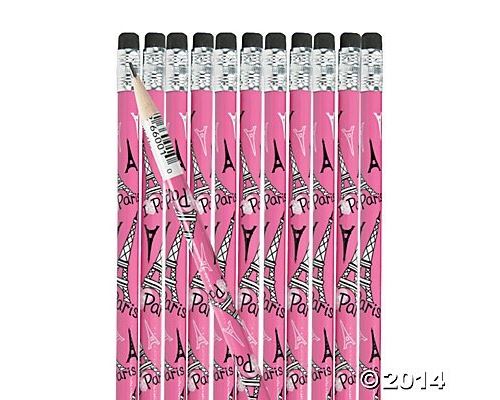 Crayons Pink I Love Paris, 24 unités