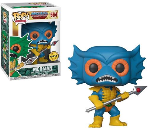 POP! TV: Maîtres de l'Univers - Merman (bleu) Chase Figure + Pop Protector