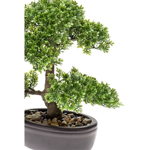 Emerald Mini bonsaï Ficus artificiel Vert 32 cm 420002