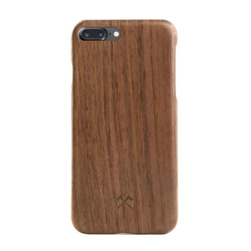 Woodcessories EcoCase Slim - Achterzijde behuizing voor mobiele telefoon - FSC-hout, aramide kern - walnoot - voor Apple iPhone 7 Plus, 8 Plus