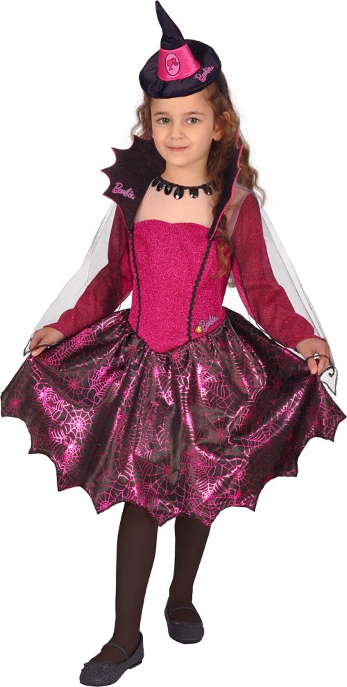 Déguisement enfant Barbie robe de soirée Halloween filles polyester rose  4-5 ans