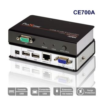 ATEN Extendeur KVM VGA +USB ATEN (CE700A) sur RJ45 150m - 1