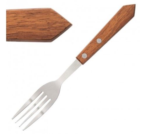 Fourchette à viande manche en bois
