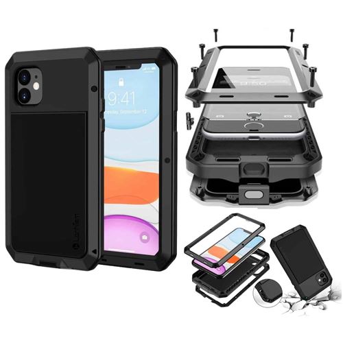 Coque Armure Anti Chocs Militaire pour iPhone 11 (6.1) -Noir