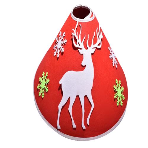 Jupe D'Arbre De Noël Flocon De Neige 35 Pouces Multicolore K58