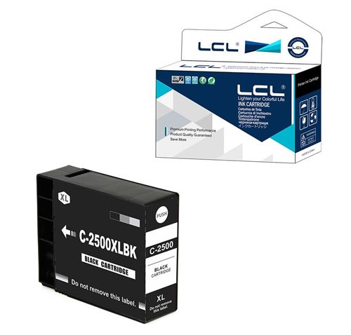 LCL Cartouche d'encre Compatible PGI-2500 PGI-2500XL PGI-2500XLBK (1 Noir) Remplacement pour Canon MAXIFY IB4050/MB5050/MB5350/MB5150