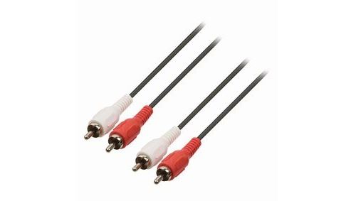 Câble audio stéréo 2x rca mâles - 2x rca mâles 1,5 m noir nedis