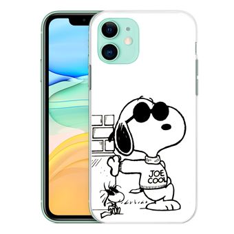 Coque pour iPhone 11 - Snoopy Noir Blanc - 1