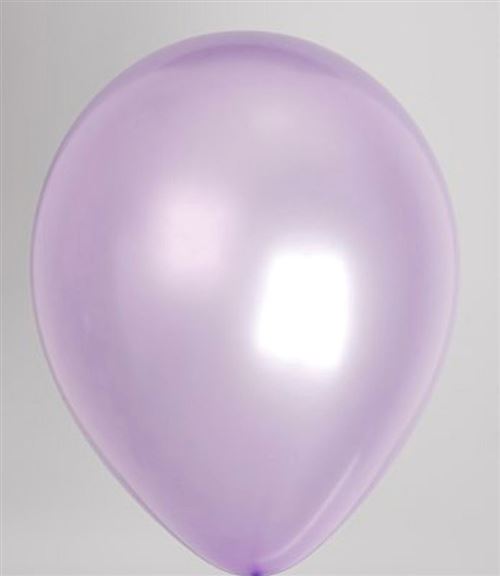 Sac avec 100 ballons n ° 12 perle violette