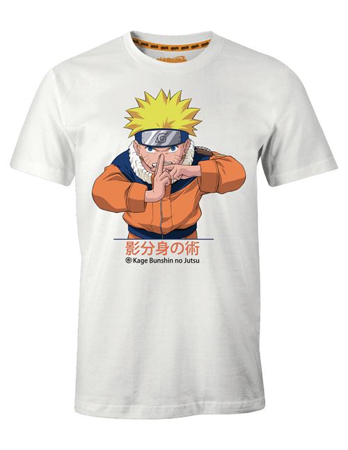 T-shirt Naruto - Multiclonage - XL - Blanc