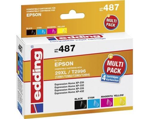 Edding encre remplace epson 29xl, t2996, t2991, t2992, t2993, t2994 compatible 18-487