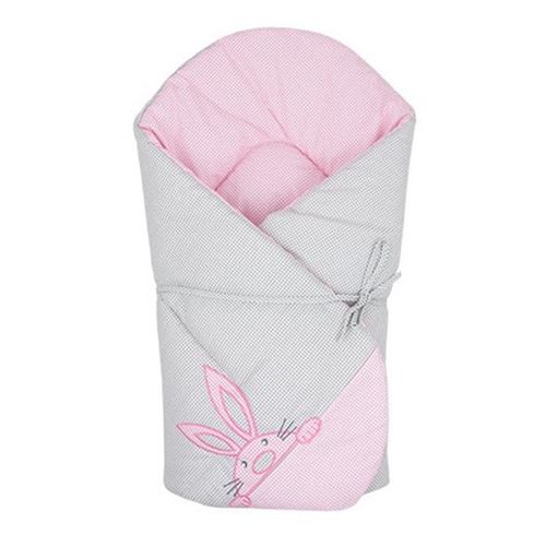 Sevira kids Gigoteuse d'emmaillotage en coton, FIND ME Rose 75 x 75 cm