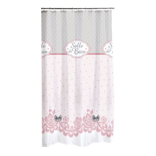 rideau de douche polyester 180*h200cm charme