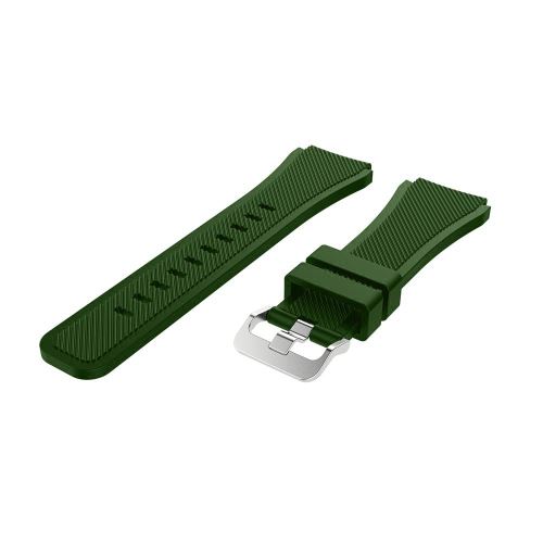 Bracelet en silicone pour SAMSUNG galaxy Watch 46mm/Gear S3 - Vert foncé