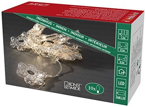Konstsmide 3144-303 guirlande lumineuse led décoration, plastique, argent