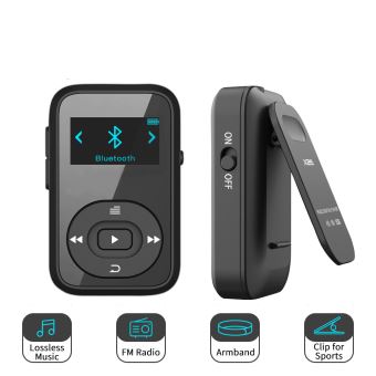 13€45 sur Bluetooth lecteur MP3 numérique 8GB pince Mini Portable avec FM  Radio soutien TF carte - Baladeur MP3 / MP4 - Achat & prix | fnac