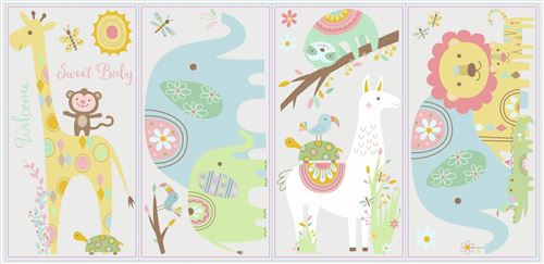 RoomMates stickers muraux Tribal Animaux vinyle 15 pièces