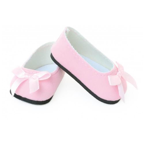 Petitcollin - Ballerines suède roses avec nœud rose T. 39 / 40 / 44 / 48 cm