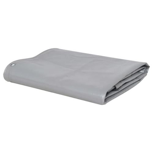 Vidaxl Gris Bâche 650 G / M² 1,5 X 10 M