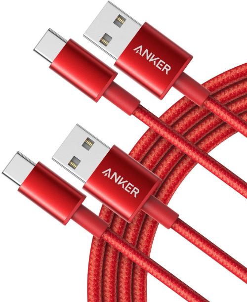 Lot de 2 Câbles USB-C vers USB-A [180 cm] en Nylon tressé